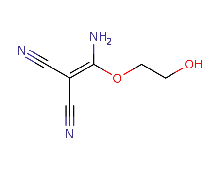 Propanedinitrile,  2-[amino(2-hydroxyethoxy)methylene]-