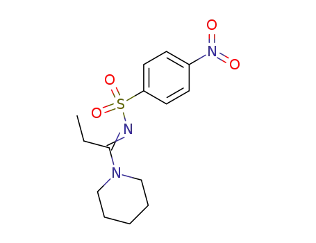4-Nitro-N-[1-piperidin-1-yl-prop-(Z)-ylidene]-benzenesulfonamide