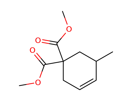 Molecular Structure of 61559-25-9 (3-Cyclohexene-1,1-dicarboxylic acid, 5-methyl-, dimethyl ester)