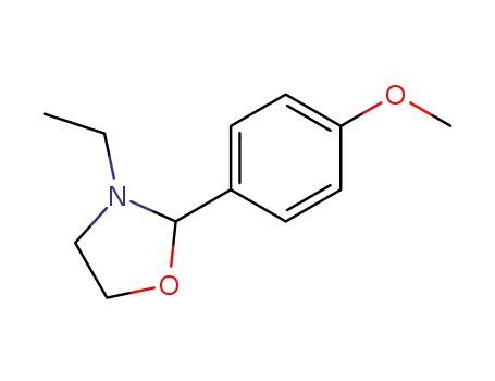 Molecular Structure of 19394-01-5 (3-ethyl-2-(4-methoxyphenyl)-1,3-oxazolidine)