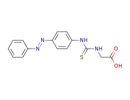 Molecular Structure of 109516-23-6 (<i>N</i>-(4-phenylazo-phenylthiocarbamoyl)-glycine)