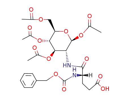 tetra-<i>O</i>-acetyl-2-[(<i>N</i>-benzyloxycarbonyl-α-L-glutamyl)-amino]-2-deoxy-β-D-glucopyranose