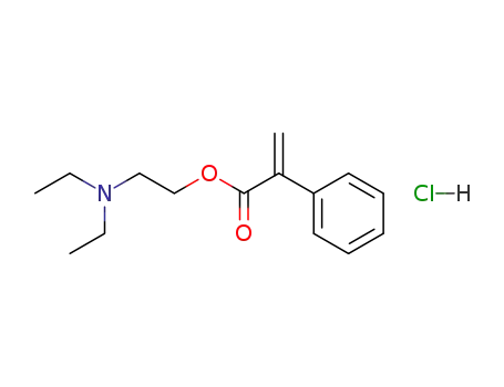 Molecular Structure of 64048-76-6 (N,N-diethyl-2-[(2-phenylacryloyl)oxy]ethanaminium chloride)