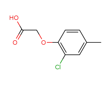 Molecular Structure of 583-23-3 ((2-Chloro-4-methyl-phenoxy)-acetic acid)