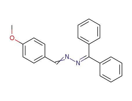 Molecular Structure of 31400-19-8 (N-<4-Methoxy-benzyliden>-N'-diphenylmethylen-hydrazin)
