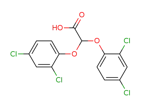 Molecular Structure of 100541-30-8 (bis-(2,4-dichloro-phenoxy)-acetic acid)