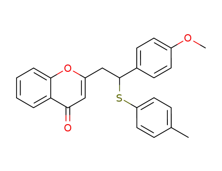 2-(4-methoxy-β-<i>p</i>-tolylmercapto-phenethyl)-chromen-4-one