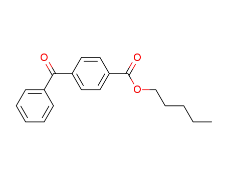 Molecular Structure of 59845-91-9 (Benzoic acid, 4-benzoyl-, pentyl ester)
