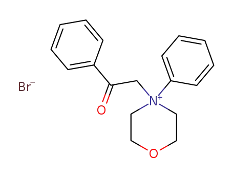 Molecular Structure of 7401-21-0 (4-(2-oxo-2-phenylethyl)-4-phenylmorpholin-4-ium)