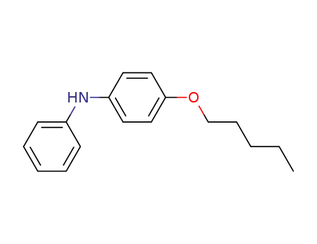 Molecular Structure of 29653-77-8 (Benzenamine, 4-(pentyloxy)-N-phenyl-)
