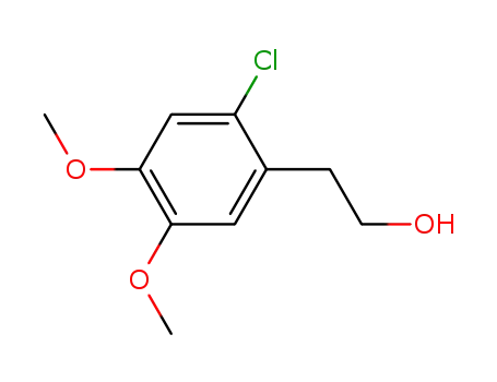 Molecular Structure of 99188-09-7 (6-Chlor-3,4-dimethoxy-phenaethylalkohol)