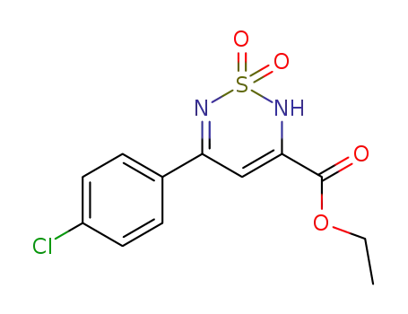 5-(4-chloro-phenyl)-1,1-dioxo-1,2(6)-dihydro-1λ<sup>6</sup>-[1,2,6]thiadiazine-3-carboxylic acid ethyl ester
