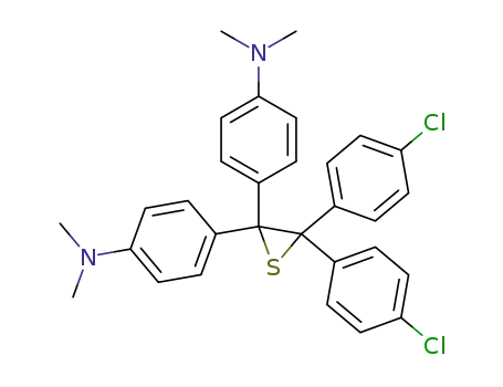 2,2-bis-(4-chloro-phenyl)-3,3-bis-(4-dimethylamino-phenyl)-thiirane
