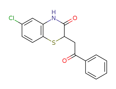 2H-1,4-Benzothiazin-3(4H)-one, 6-chloro-2-(2-oxo-2-phenylethyl)-