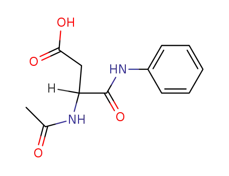 Molecular Structure of 7509-07-1 (N~2~-acetyl-N-phenyl-alpha-asparagine)