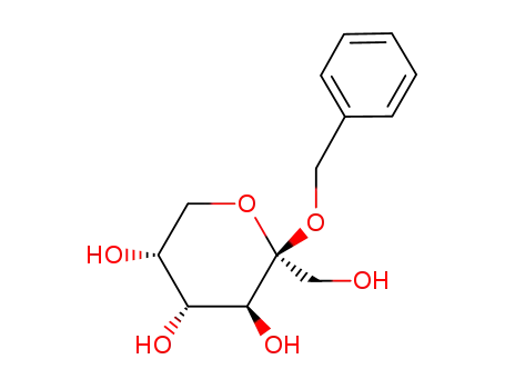 Molecular Structure of 15219-29-1 (benzyl β-D-fructopyranoside)