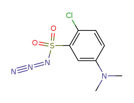 Molecular Structure of 62533-41-9 (Benzenesulfonyl azide, 2-chloro-5-(dimethylamino)-)