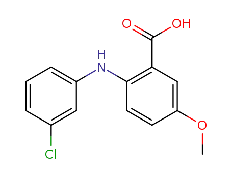 2-[(3-chlorophenyl)amino]-5-methoxybenzoic acid