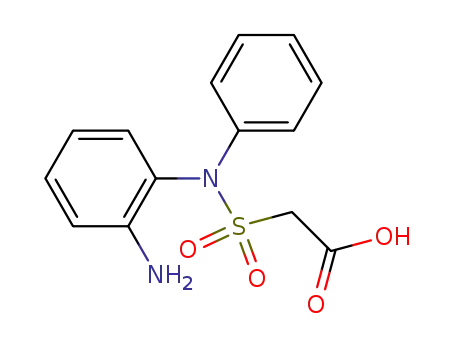 Molecular Structure of 61154-73-2 (Acetic acid, [[(2-aminophenyl)phenylamino]sulfonyl]-)