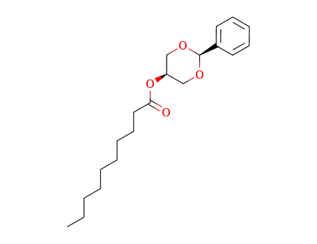 Molecular Structure of 56630-72-9 (Decanoic acid 2-phenyl-1,3-dioxan-5-yl ester)