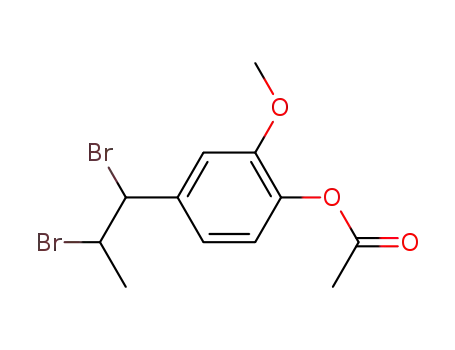 1,2-dibromo-1-(4-acetoxy-3-methoxyphenyl)-propane