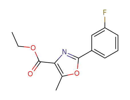 4-Oxazolecarboxylic acid, 2-(3-fluorophenyl)-5-methyl-, ethyl ester