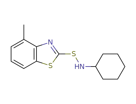 Molecular Structure of 52904-73-1 (2-Benzothiazolesulfenamide, N-cyclohexyl-4-methyl-)