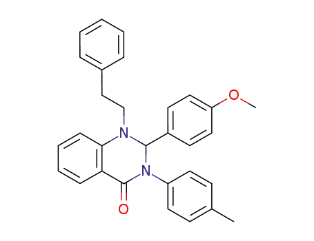 2-(4-Methoxy-phenyl)-1-phenethyl-3-p-tolyl-2,3-dihydro-1H-quinazolin-4-one