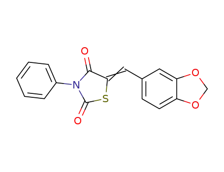 5-(<i>Z</i>)-benzo[1,3]dioxol-5-ylmethylene-3-phenyl-thiazolidine-2,4-dione