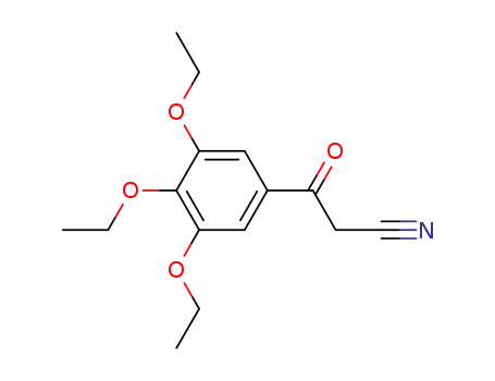 Molecular Structure of 267880-91-1 (3,4,5-TRIETHOXYBENZOYLACETONITRILE)