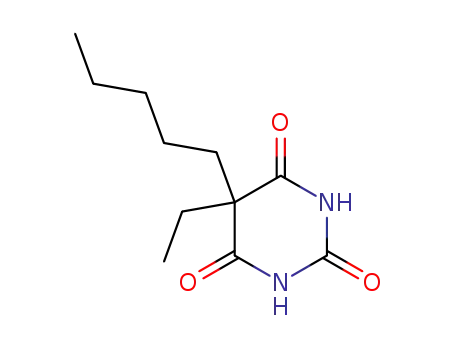 Molecular Structure of 115-58-2 (5-ethyl-5-pentyl-1,3-diazinane-2,4,6-trione)