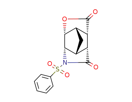 7-benzenesulfonyl-hexahydro-3,5-cyclo-furo[3',2':4,5]cyclopenta[1,2-<i>b</i>]pyrrole-2,6-dione