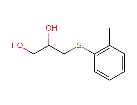 Molecular Structure of 63991-88-8 (3-(o-Tolylthio)-1,2-propanediol)