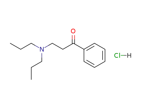 Molecular Structure of 101356-15-4 (3-dipropylamino-1-phenyl-propan-1-one; hydrochloride)
