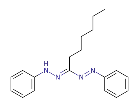 Molecular Structure of 77383-52-9 (Diazene, phenyl[1-(phenylhydrazono)heptyl]-)