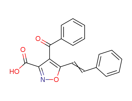 4-benzoyl-5-styryl-isoxazole-3-carboxylic acid