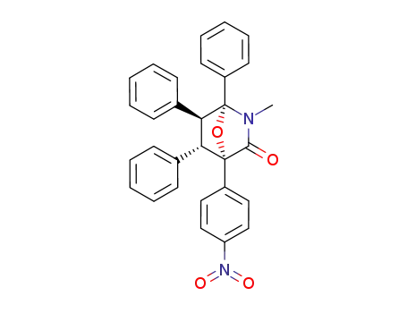 2-methyl-4-(4-nitro-phenyl)-1,5<i>exo</i>,6<i>endo</i>-triphenyl-7-oxa-2-aza-bicyclo[2.2.1]heptan-3-one