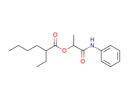Molecular Structure of 5323-69-3 (1-oxo-1-(phenylamino)propan-2-yl 2-ethylhexanoate)
