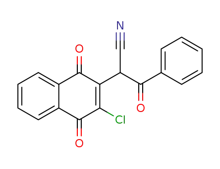 2-(3-chloro-1,4-dioxo-1,4-dihydro-[2]naphthyl)-3-oxo-3-phenyl-propionitrile