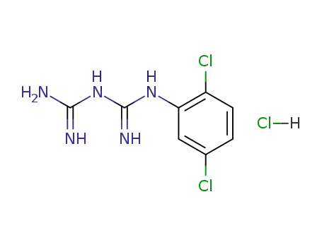 Molecular Structure of 4767-32-2 (1-(2,5-DICHLOROPHENYL)BIGUANIDE HYDROCHLORIDE)