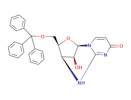 (2<i>R</i>)-11<i>syn</i>-hydroxy-3<i>t</i>-trityloxymethyl-2,3-dihydro-1<i>H</i>-2<i>r</i>,5<i>c</i>-methano-pyrimido[1,2-<i>c</i>][1,3,5]oxadiazepin-9-one
