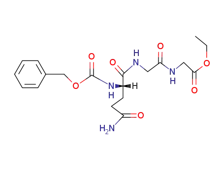 Molecular Structure of 23619-23-0 (<i>N</i>-[<i>N</i>-(<i>N</i><sup>2</sup>-benzyloxycarbonyl-L-glutaminyl)-glycyl]-glycine ethyl ester)