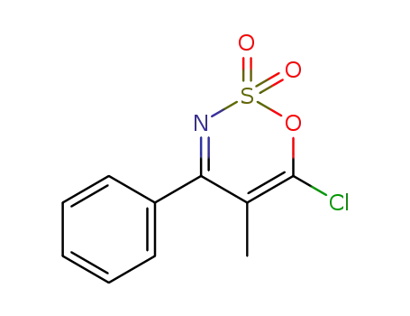 Molecular Structure of 32493-90-6 (6-chloro-5-methyl-4-phenyl-[1,2,3]oxathiazine 2,2-dioxide)