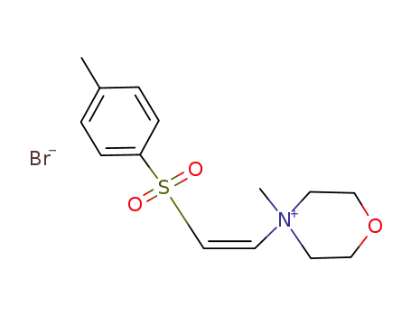 4-Methyl-4-[(Z)-2-(toluene-4-sulfonyl)-vinyl]-morpholin-4-ium; bromide