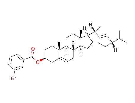 Molecular Structure of 122315-98-4 (3β-(3-bromo-benzoyloxy)-stigmasta-5,22<i>t</i>-diene)