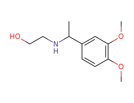 Molecular Structure of 380589-62-8 (2-[1-(3,4-DIMETHOXY-PHENYL)-ETHYLAMINO]-ETHANOL)