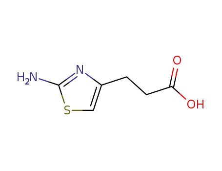Molecular Structure of 100114-41-8 (3-(2-AMINO-1,3-THIAZOL-4-YL)PROPANOIC ACID)