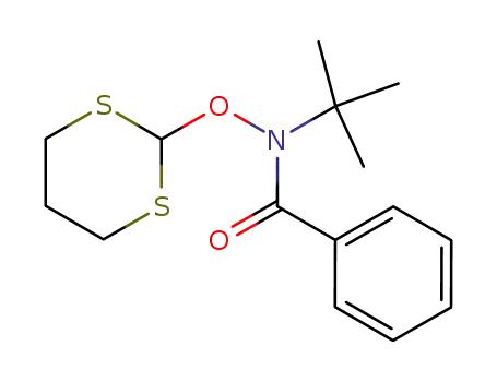 N-benzoyl-N-t-butyl-O-(1,3-dithian-2-yl)hydroxylamine