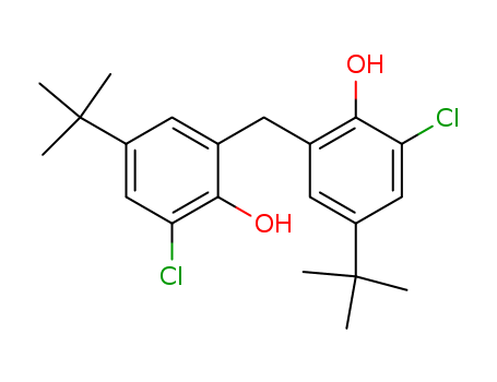 Phenol,2,2'-methylenebis[6-chloro-4-(1,1-dimethylethyl)- cas  802-62-0