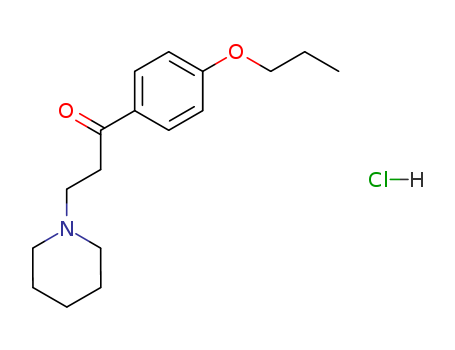 1-Propanone,3-(1-piperidinyl)-1-(4-propoxyphenyl)-, hydrochloride (1:1)